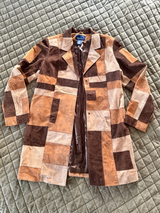 Denim&Co Jackets & Blazers - 70s Patchwork Leather Jacket